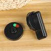 Bathroom Nylon Plastic Public Toilet Black Door Lock Handle Indicator Lock