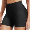 Women's Fashion Solid Color Hip Lifting Yoga Shorts Quick Drying Breathable Sports Fitness Tight High Waist Three Part Yoga Shorts