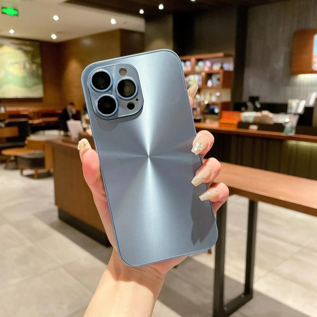 Роскошный мерцающий однотонный чехол для телефона Aurora, подходящий для iPhone 16, 15, 14, 13, 12, 11 Pro Max Plus, матовый противоударный жесткий чехол