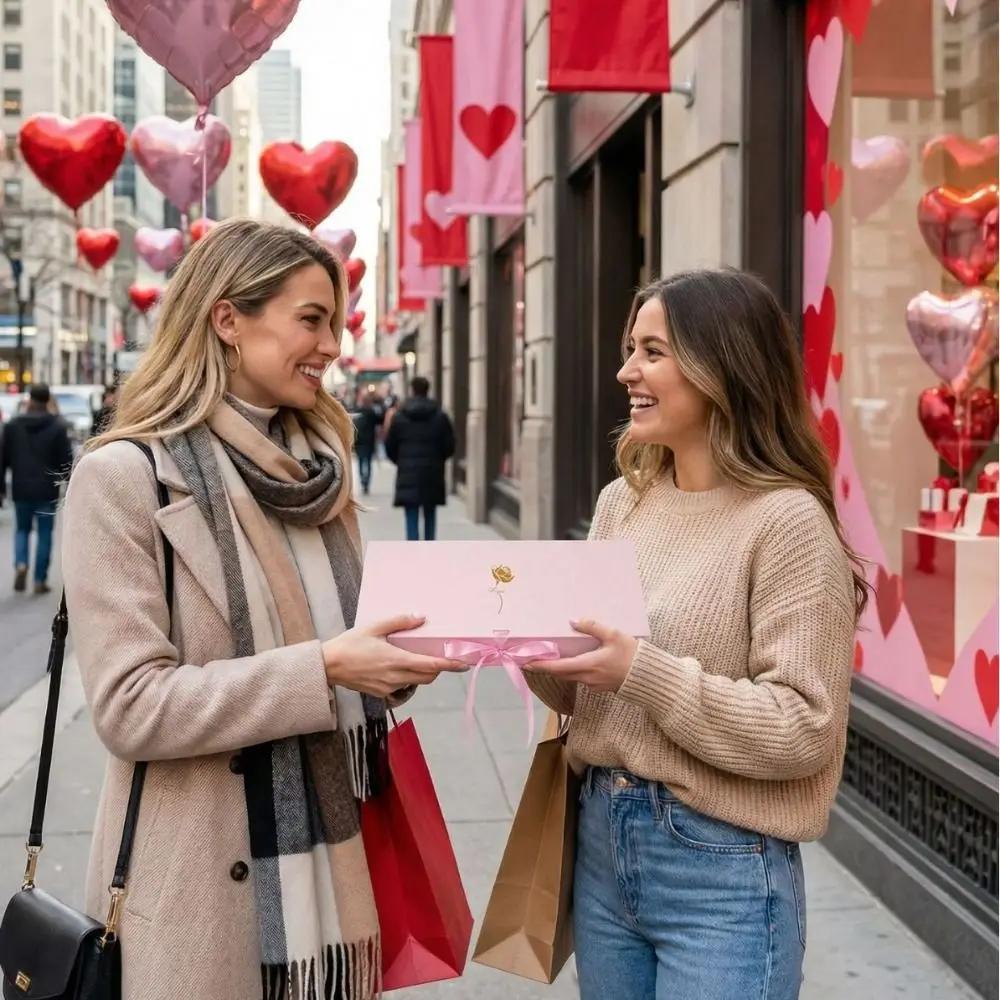 Прямоугольная Красная Коробка-Подарок Я Люблю Тебя Пустая Коробка Романтический Цвет Коробка для Подарка на День Святого Валентина Большого Размера Цветочная Коробка в Форме Буквы Более Толстые Цветы