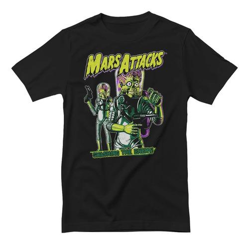 Unisex shirt Cotton Oversize Large Size New Camiseta Oficial De Fired Mars Attacks Crush The Enemy-