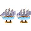 2pcs Sailing Boat Cake Decoration Cake Topper Ornament Cake Ornament Cake Accessories Dessert Pick Party Cake Decor Cake Decor Topper Cake Adornment
