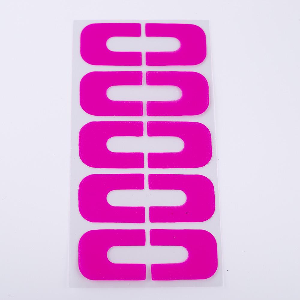 Pink U-Shaped Anti-Spill Nail Polish Sticker