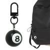 Black 8 Ball Keychain Billiard Ball Keyring Mini 1" Pool Ball Charm Keychain for Pool Player Billiards Lover Gift