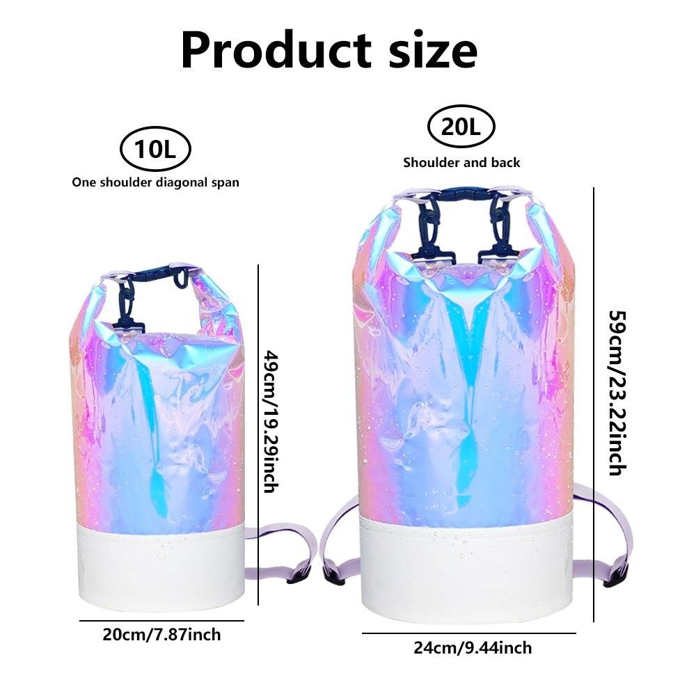 10L/20L Swimming Bucket Bag Large-Capacity Beach Backpack Fashion Waterproof Dry Bag  Water Sports