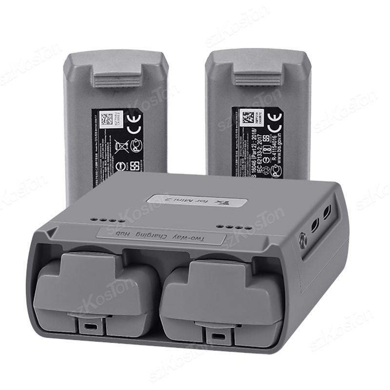 For DJI Mini 4K/MINI 2/Mini 2 SE Charging Hub 2-ways Battery USB Charging Remote Control Batteries Power Bank Drone Accessories