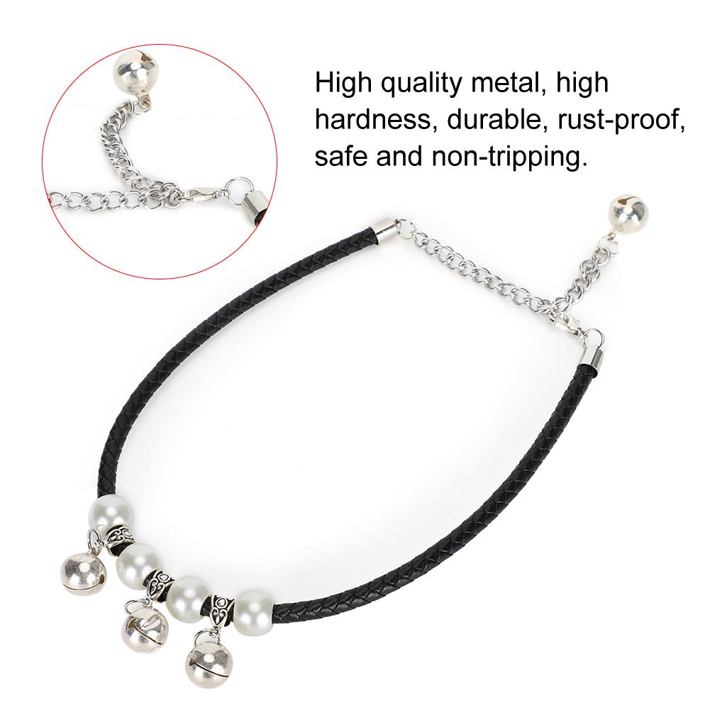 Adjustable Dog Woven Collar Pet Cat Necklace with Bells Gift Pet Supplies