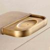 Soap Dishes Solid Brass Wall Mounted Soap Dish Holder For Bathroom Storage Bathroom Accessories Black Soap Box F81359