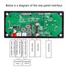 2*50 Вт DIY цифровой усилитель Bluetooth 5,0 MP3 декодер плата автомобильный MP3 музыкальный плеер USB FM-радио TF карта микрофон Aux модуль записи