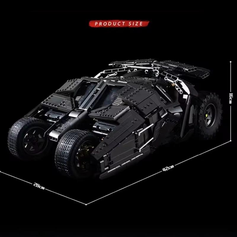 2830PCS Batmobile Tumbler BatPod Мотоцикл Строительные блоки Набор для взрослых 1:8 высокотехнологичных силовых кирпичиков Модель DIY Набор для мальчиков