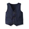 YUBAOEBI 4PCS  Boys Tuxedo Suit Tie Shirt Vest Pants Formal Outfit Set Boys Wedding Colthes Children Clothing