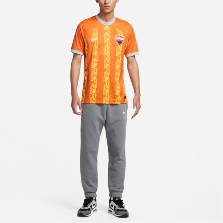 Nike Мужские футбольные майки Alpha Orange Умеренный прямой крой FV3514-806