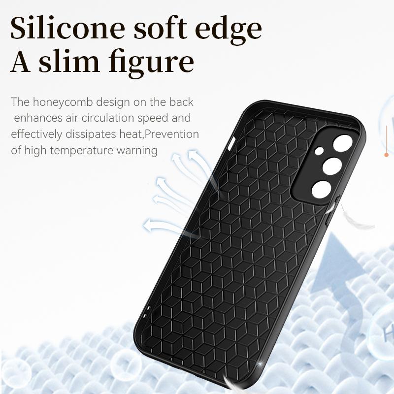For Samsung Galaxy A35 A 35 5G Case Soft Silicone Edge Hard Back Cover PU Leather Phone Case
