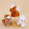Mascot Vintage Pony Plush Keychain PP Cotton Chinese Horse Plush Keyring  Year of Horse