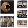 Wear Resistant Bird House Cage Toy Bite Resistant Bird Cage House  For Parrots Parakeet Hamster