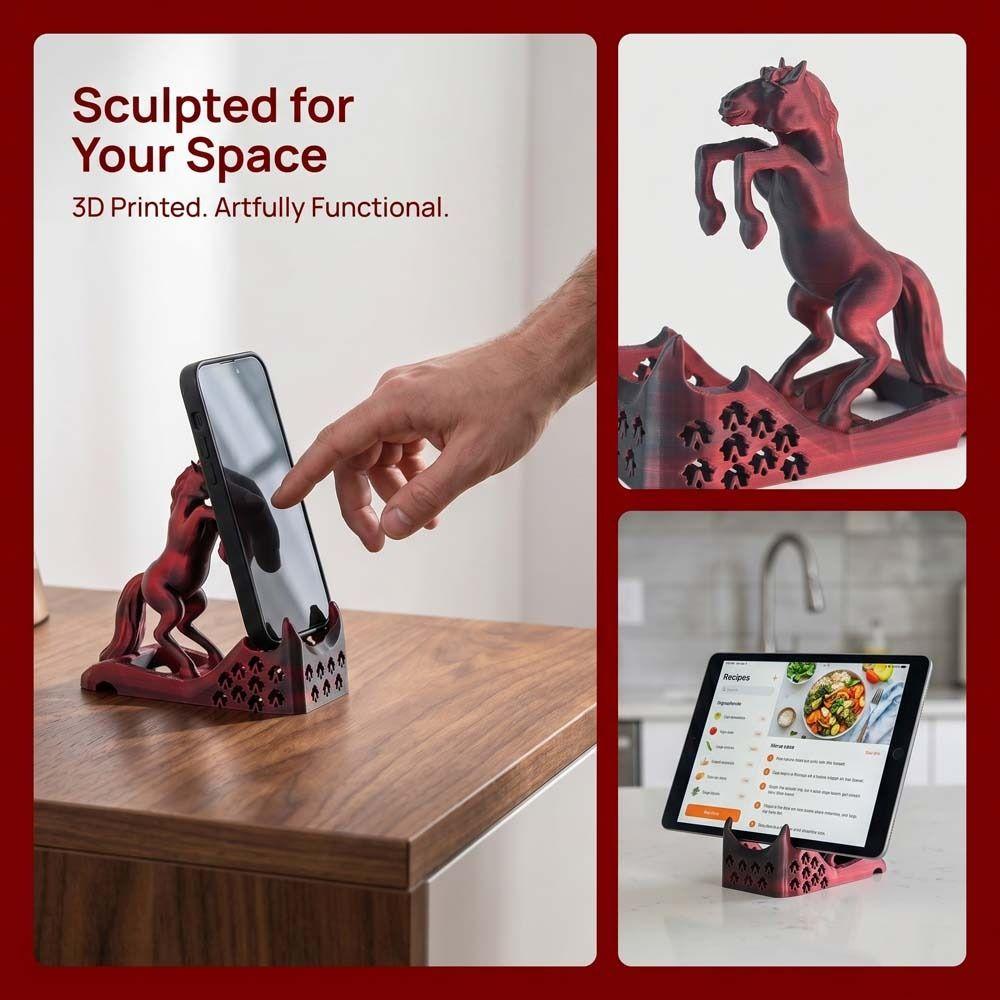 Anti-slip Horse Mobile Phone Stand Figure Toys Cell Phone Bracket Desk Decor