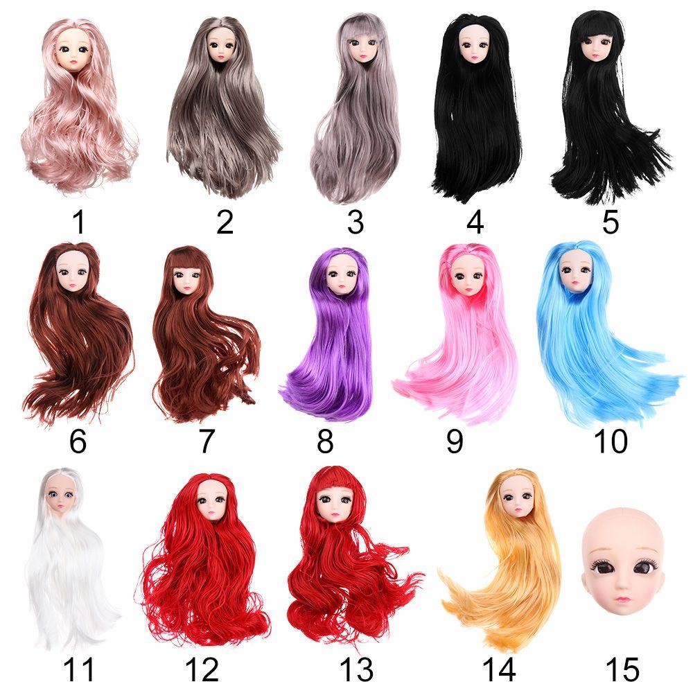 Игрушки Длинные прически 1/6 BJD Кукольная голова DIY Головной убор 30 Кукольные суставы Древние Кукольные аксессуары