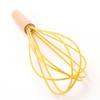 Baking Home Wooden Handle Manual Silicone Cream Stirring Frother Whisk Mixer Blender Egg Beater
