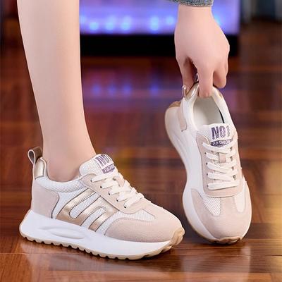 Кроссовки на платформе «Форрест Гамп» женские осень 2025 новая модная универсальная обувь для папы увеличивающая рост спортивная повседневная обувь повседневная обувь