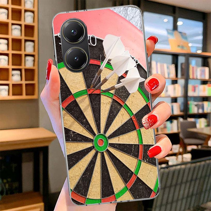 Darts Aesthetics Wire Target Phone Case For Xiaomi Poco F7 Ultra X7 X6 X5 Pro M7 Redmi 15C 15 13C 13 12C 12 10C 10 9A 9C 9T 9 Sh