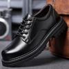 2025 осень новые мужские повседневные кожаные туфли мужские кожаные дышащие туфли с большим носком ретро рабочие туфли одинарные туфли 6696