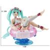 New Anime Hatsune Miku Action Figures Summer Bikini swim ring sweet girl PVC Action Figures Model Collecting Desktop Decor Toys
