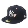 Кепка New Era 59FIFTY 70898156 NER35C1702 NY Navy Кепка New Era MLB ONSPOTZ Специальное издание Сердце ПОД КОЗЫРЬКОМ New York Yankees MLB 5950 New Era Глубокая посадка