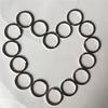 1Pc 32mm Metal Key Holder Split Rings Unisex Keyring Keychain Keyfob Accessories
