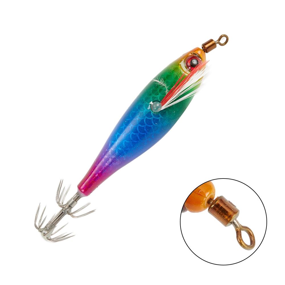 Рыболовная приманка-крючок для кальмара 5 г/8 см, имитация каракатицы