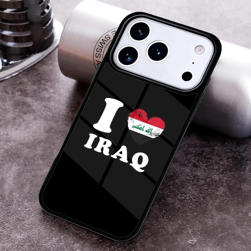 Чехол для телефона с флагом Ирака для iPhone 17 16 15 Pro Max Air 14 13 12 11 Plus Ударопрочный чехол