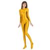 diving suit for Also nylon swimsuits with legs [AMORESY] Shiny, full-body skin-on-skin competitions. available (gold, L)