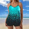 Women Two Pieces Print Tankini Sexy Bikini Swimdress Set Swimsuit Swimwear Bathing Sui Plus Size Plus Size Beachwear