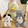 Soft Cute Plush Toys Bunny Cats Dog Duck Bear Animal Pillow Stuffed Baby Sleep Doll Girls Lovely Decor Gift