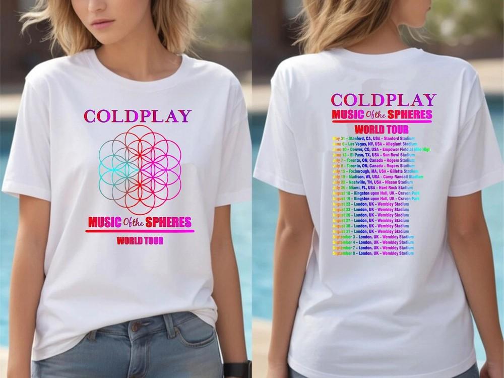 Cold Concert T-shirt, Music Spheres World Tour 2025 Shirt, Play Rock banON TREND Unisex T-Shirt