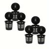 Reusable K Cups 4-Pack: Universal Fit for Keurig 1.0/2.0 & Mini Plus. Eco-Friendly & Built-In Filter.
