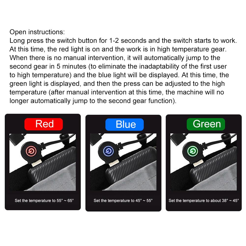 USB Нагревательный спальный коврик Уличные электрические грелки 3-уровневая регулировка Кемпинговая палатка Спальный матрас Термоковрик Грелка для ног