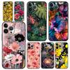 Абстрактные Растения Цветок Чехол для Телефона для iPhone 17 16 15 14 13 12 Pro Max 11 Pro Max 17 AIR Plus Ударопрочный Мягкий ТПУ Чехол