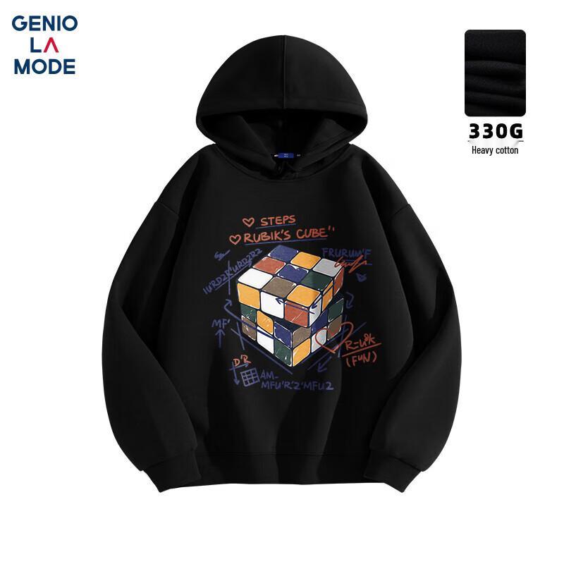 GENIOLAMODE Men's Loose Fit Pullover Hoodie
