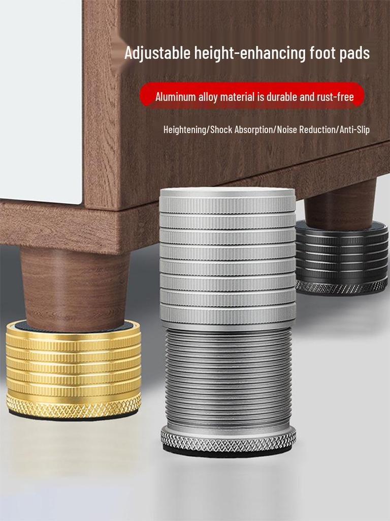 Регулируемый фиксатор для кровати из алюминиевого сплава с шумоподавлением: Не требующая сверления, устойчивая к раскачиванию, регулируемая по высоте опора изголовья.