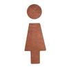 1 Set Wooden with Adhesive Backing Restroom Sign Toilet Decor Male & Female NEW Bathroom Wall Decor Toilet Sign