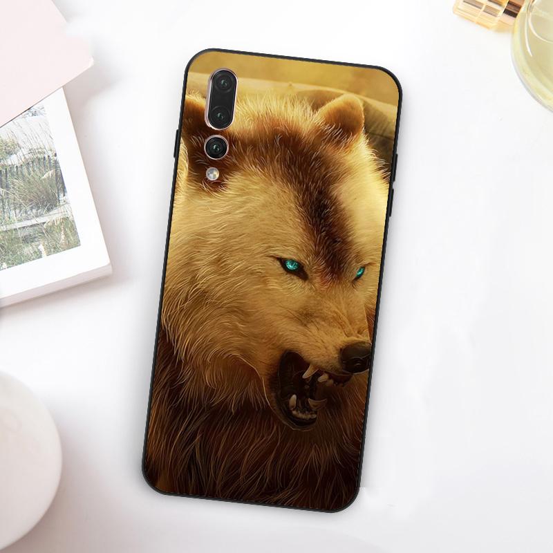 Чехол «Злой Волк» для Huawei Nova Y60 Y70 Y90 Y72 Y73 Y61 Y91 7i 8i 11i 12i 12s 9 10 SE P20 P30 P40 Lite