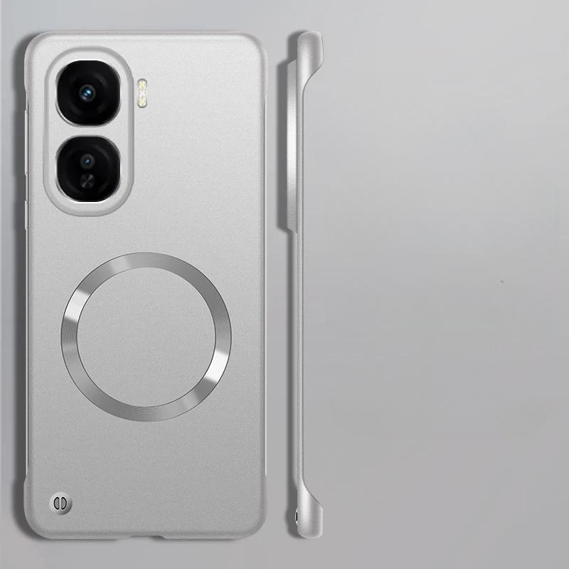 Для Magsafe Frameless Hard Phone Case для VIVO IQOO Neo 10 Metallic Paint PC Магнитная задняя крышка для IQOO Neo 10 Pro Borderless Shockproof Cover