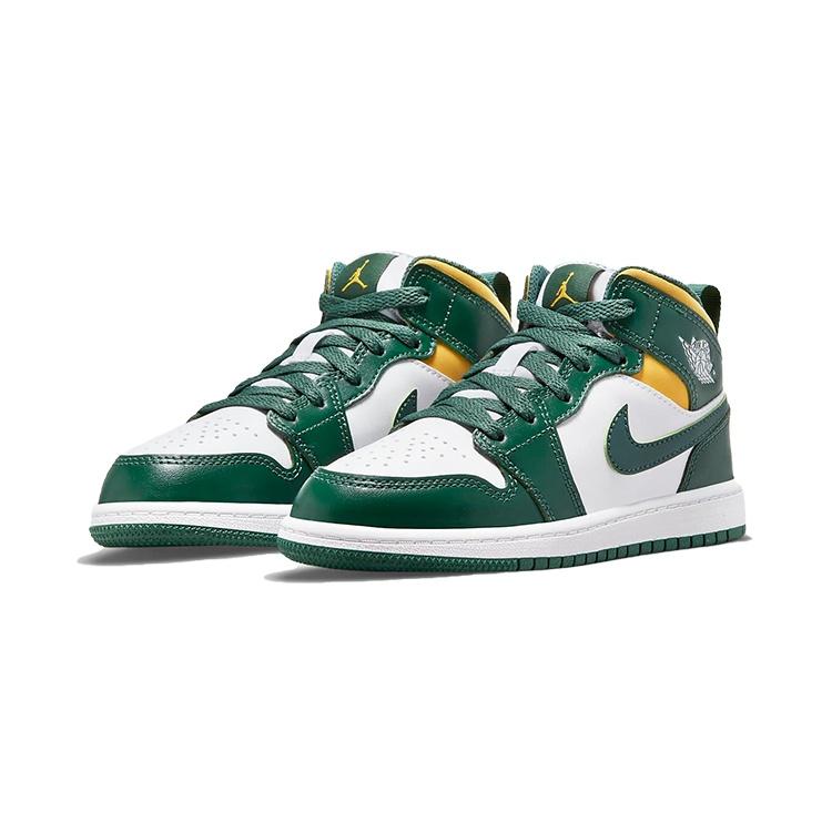 (PS) Air Jordan 1 Mid 'Sonics' Kids' 640734-371