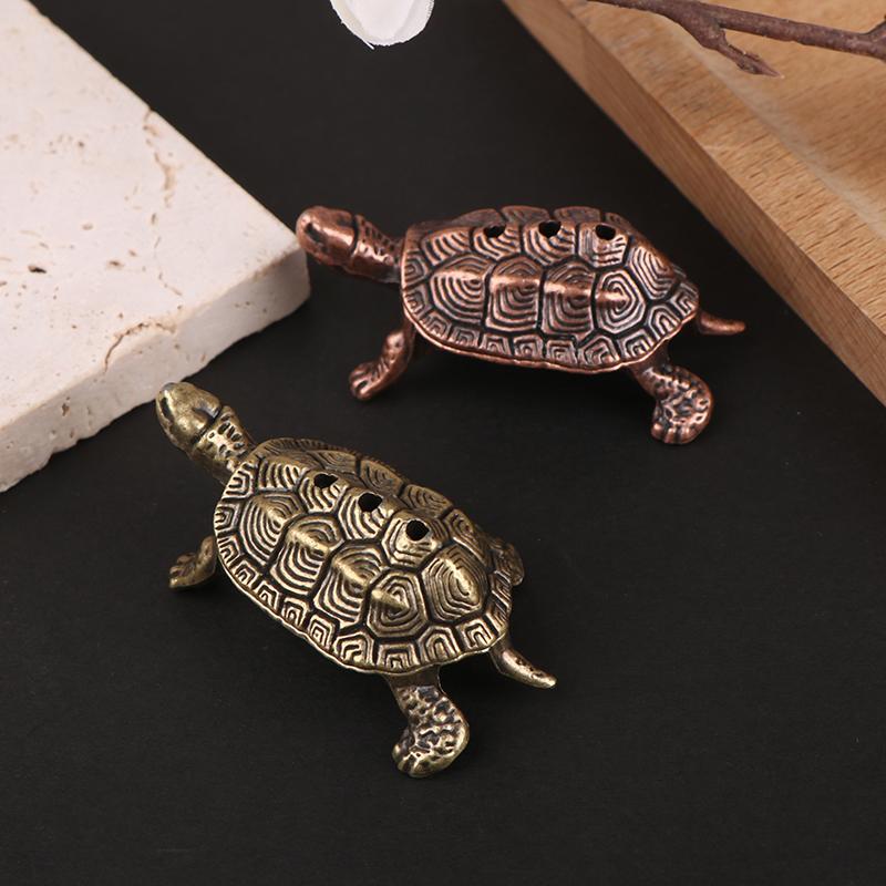 Портативная курильница, мини-металлическая черепаха, ароматическая палочка, горелка для животных, подставка для благовоний, аксессуар для чайного домика, домашний декор