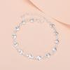 925 Sterling Silver Double Layer Heart Charm Bracelet For Women Girls Party Wedding Trendy 2022 Bijoux Luxe Korean Jewelry