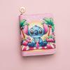 Мультяшный ПУ кошелек в европейском и американском стиле: Студенческий кошелек на молнии для монет, держатель для ID и карт