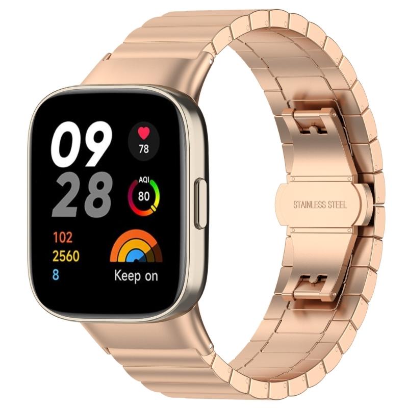 Ремешок из нержавеющей стали для Redmi Watch 3 Браслет Запасной ремешок для часов Браслет с защитой от царапин Быстросъемный ремешок