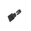 For Audi RS3 For AUDI S3 2010-2020 Car Front Grille Replace Emblem ABS Glossy Black Rear Badge Modified Sticker 4Ring Logo Sline Decoration