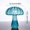 Glass Colorful Mushroom Vase Nordic Style Indoor Home Decoration Hydroponic Flower Arrangement Ornament Desktop Home Decor