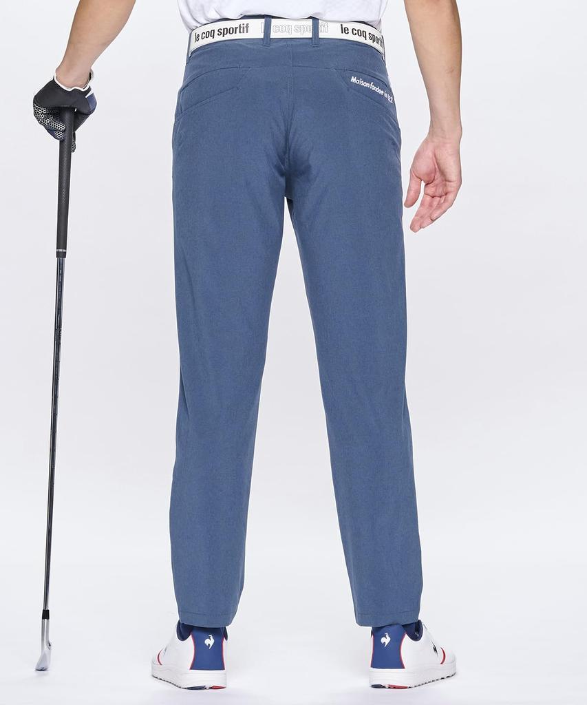 Coq Sportif Golf Quarter Sweat Quick Stretch Plain NV00 [Le Golf] Pants, Length, Tapered, Absorbent, Drying, Forcer, Golf, LG5SLP53M, Men's, (Navy)